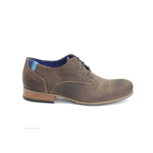 John Fluevog Men’s Radio CBC Classic Derby Shoes Brown Size 11 - Picture 1 of 7
